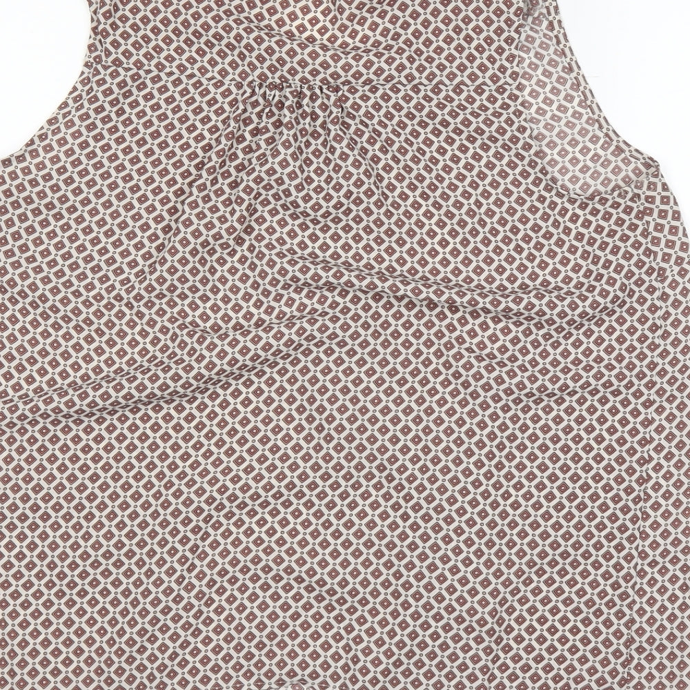 TU Womens Brown Basic T-Shirt Size 10