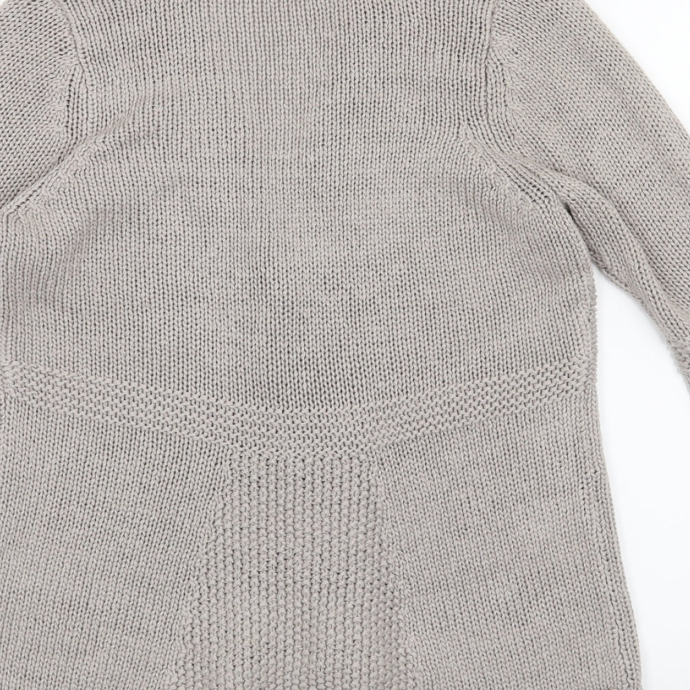 Marks and Spencer Womens Grey Cardigan Jumper Size 10