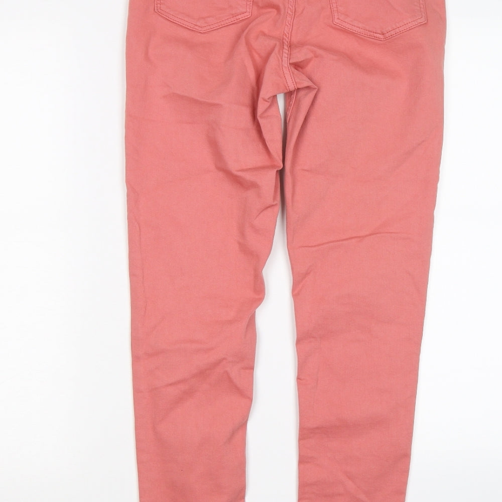 Oasis Womens Pink Denim Skinny Jeans Size 8 L28 in - STILLETTO