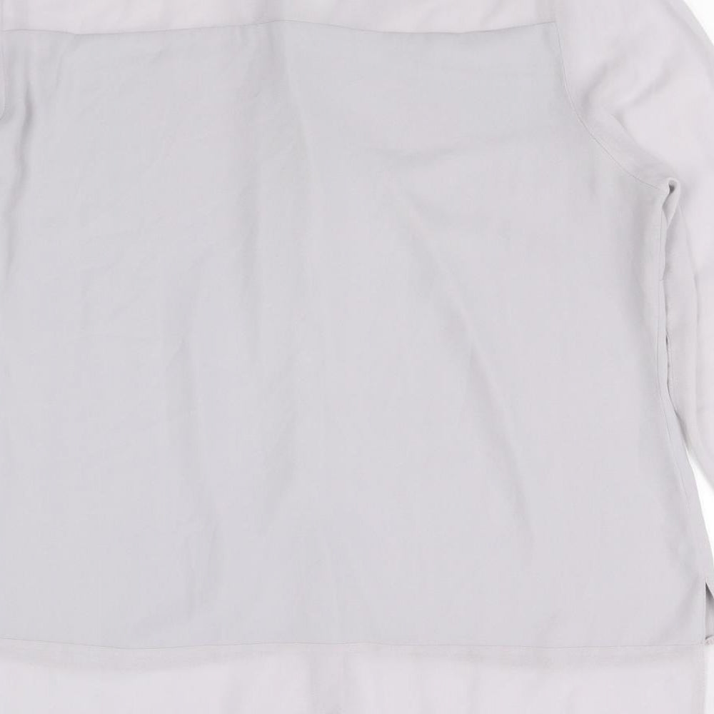 Bonmarche Womens Grey Basic Button-Up Size 18