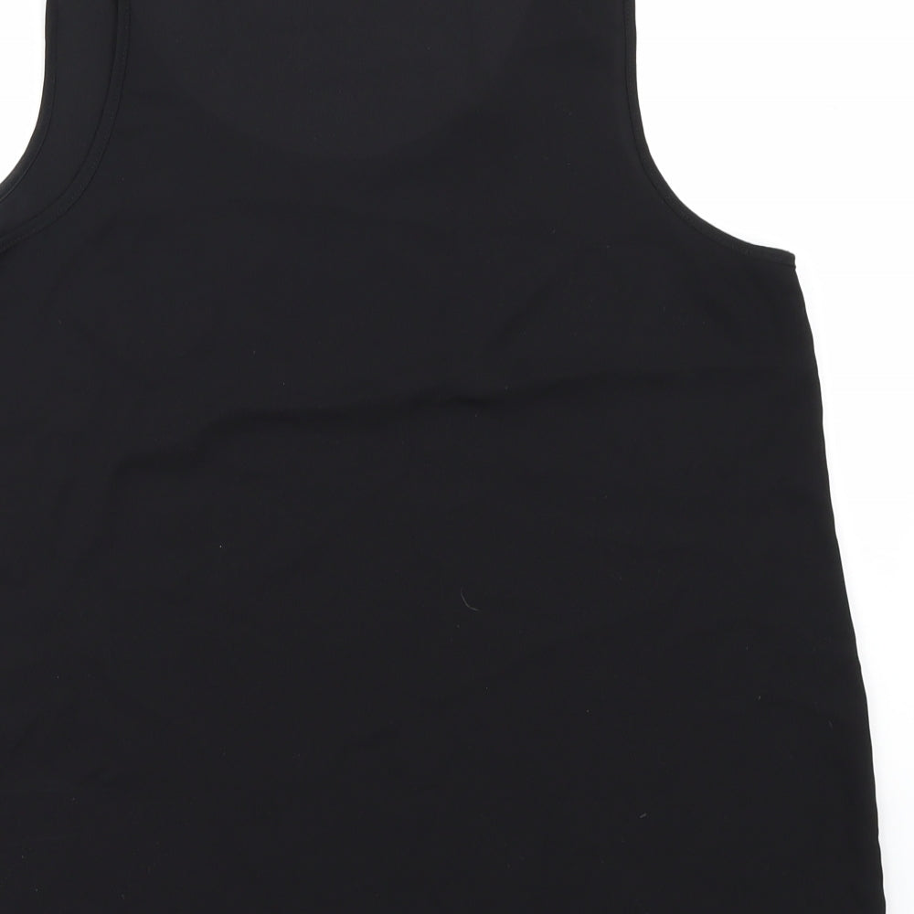 Atmosphere Womens Black Chiffon Basic Tank Size 14