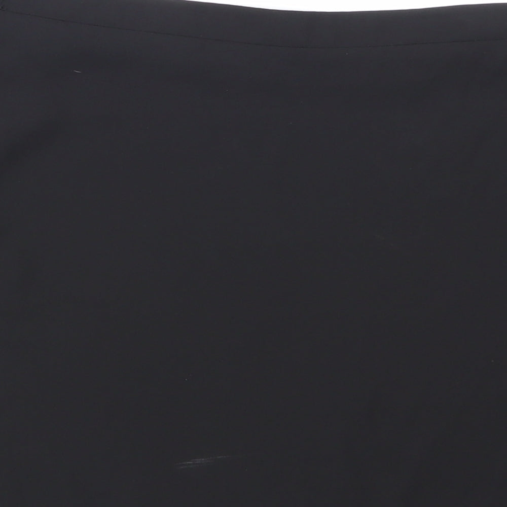 NEWLOOK Womens Black Mesh Basic Blouse Size 12