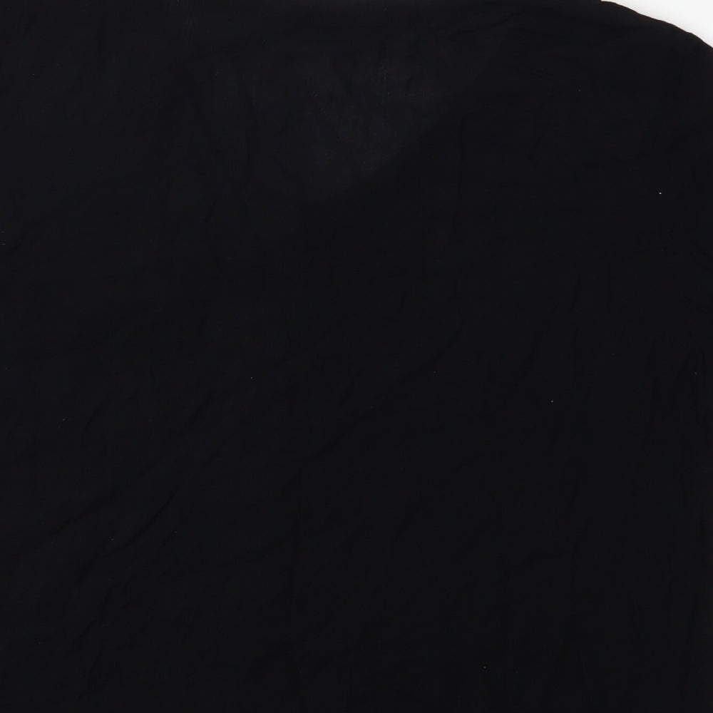 Evans Womens Black Basic Blouse Size 16