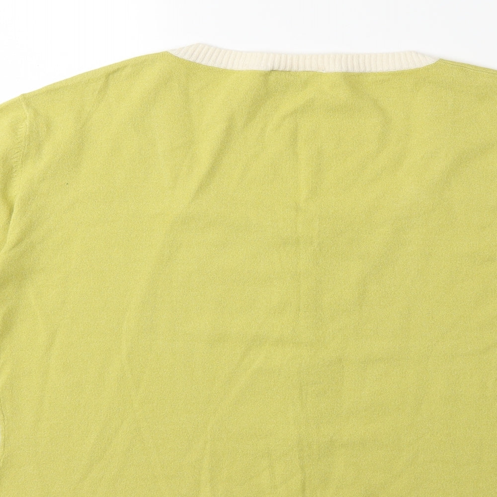 Alex & Co Womens Green Knit Pullover Jumper Size 20