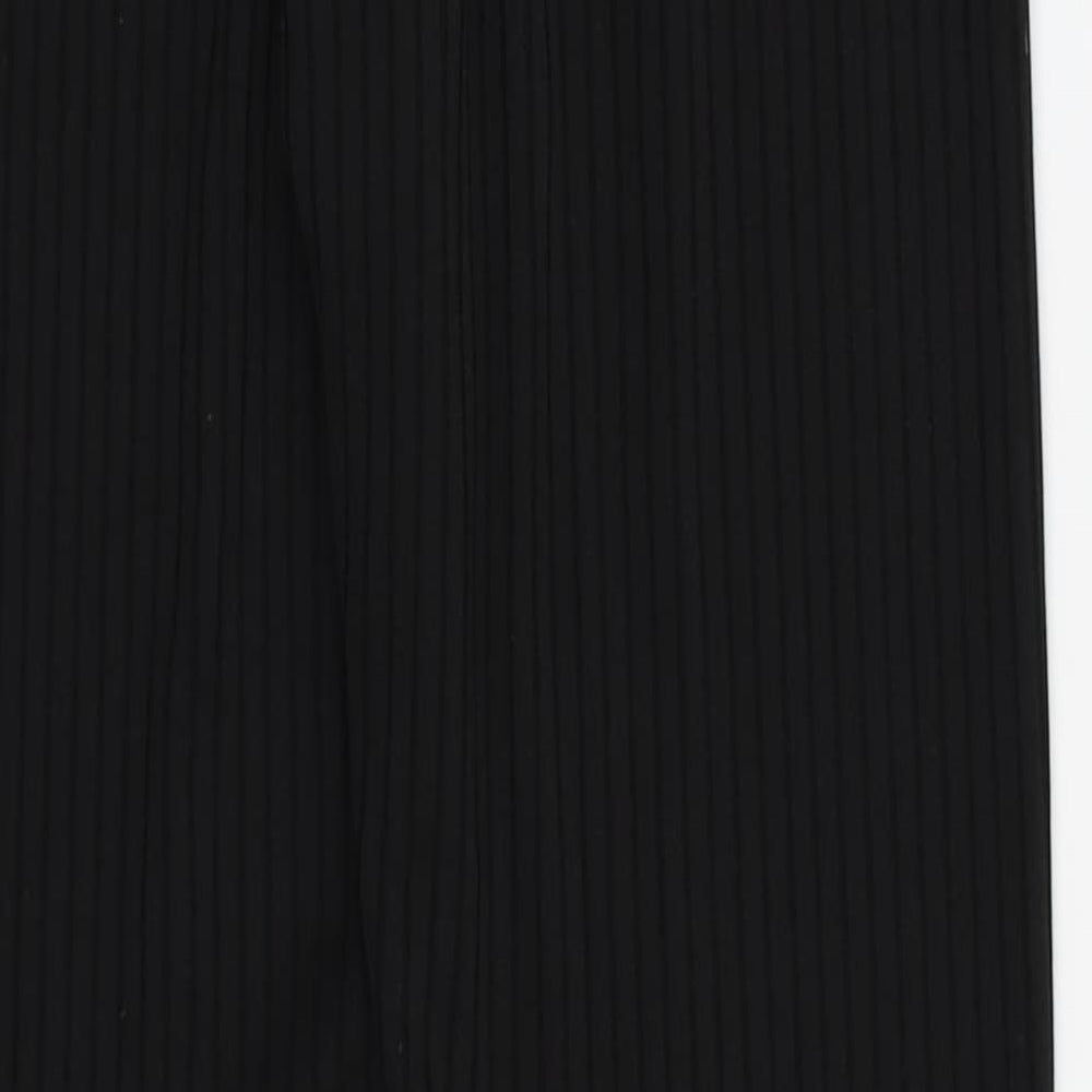 PLT Womens Black Striped Capri Leggings Size 10 L27 in