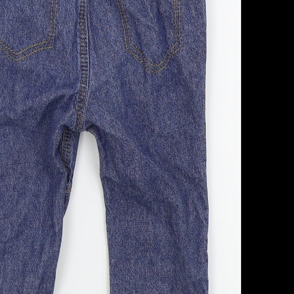 Asda George Boys Blue Jogger Trousers Size 9-12 Months