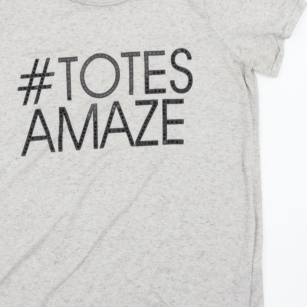 NEXT Womens Grey Basic T-Shirt Size 14