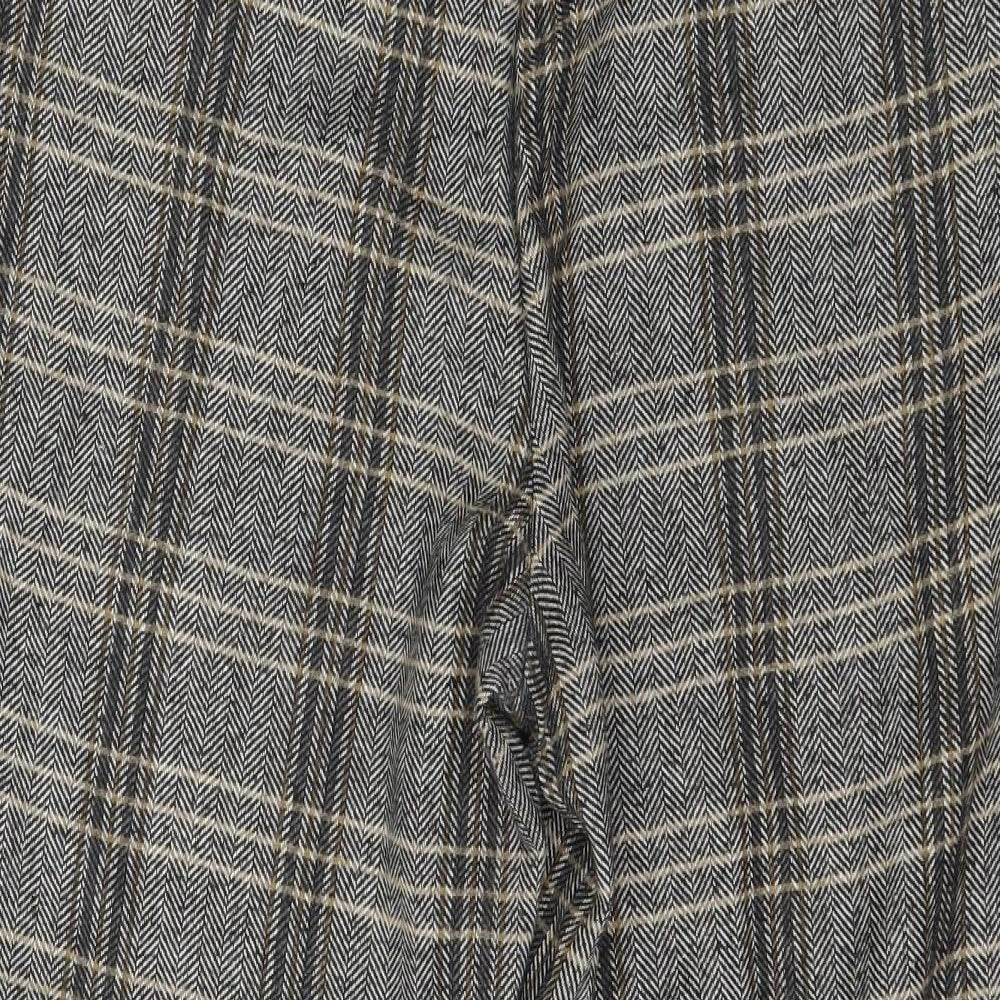 F&F Womens Grey Plaid Trousers Size 14 L26 in