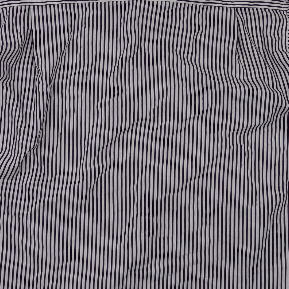 Butler and Webb Mens Purple Check T-Shirt Size 44