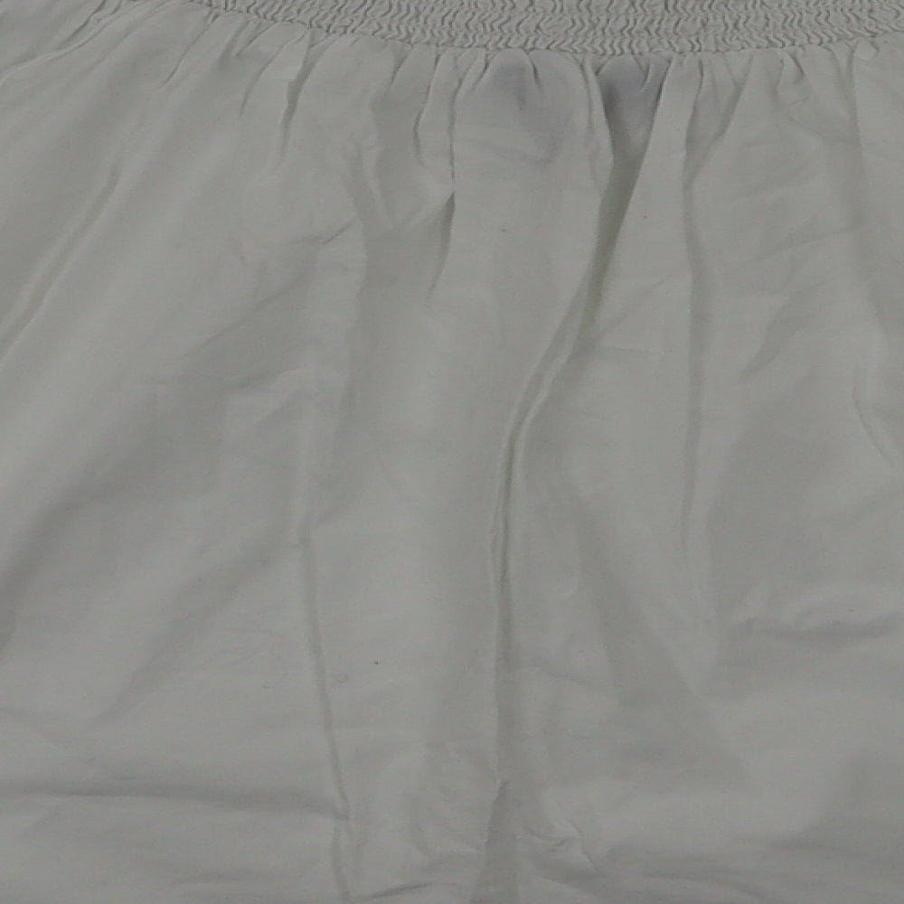 New Look Womens White Basic T-Shirt Size 6
