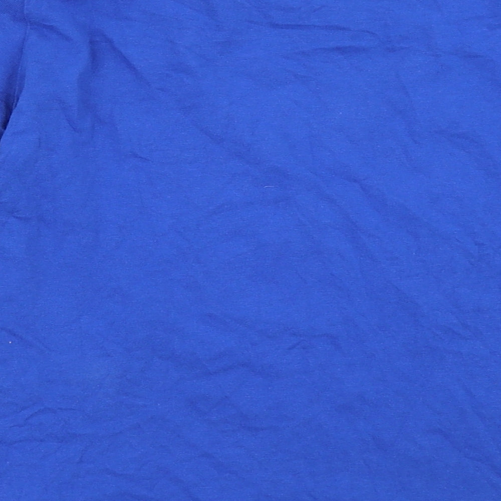 F&F Boys Blue Solid Pyjama Top Size 10-11 Years