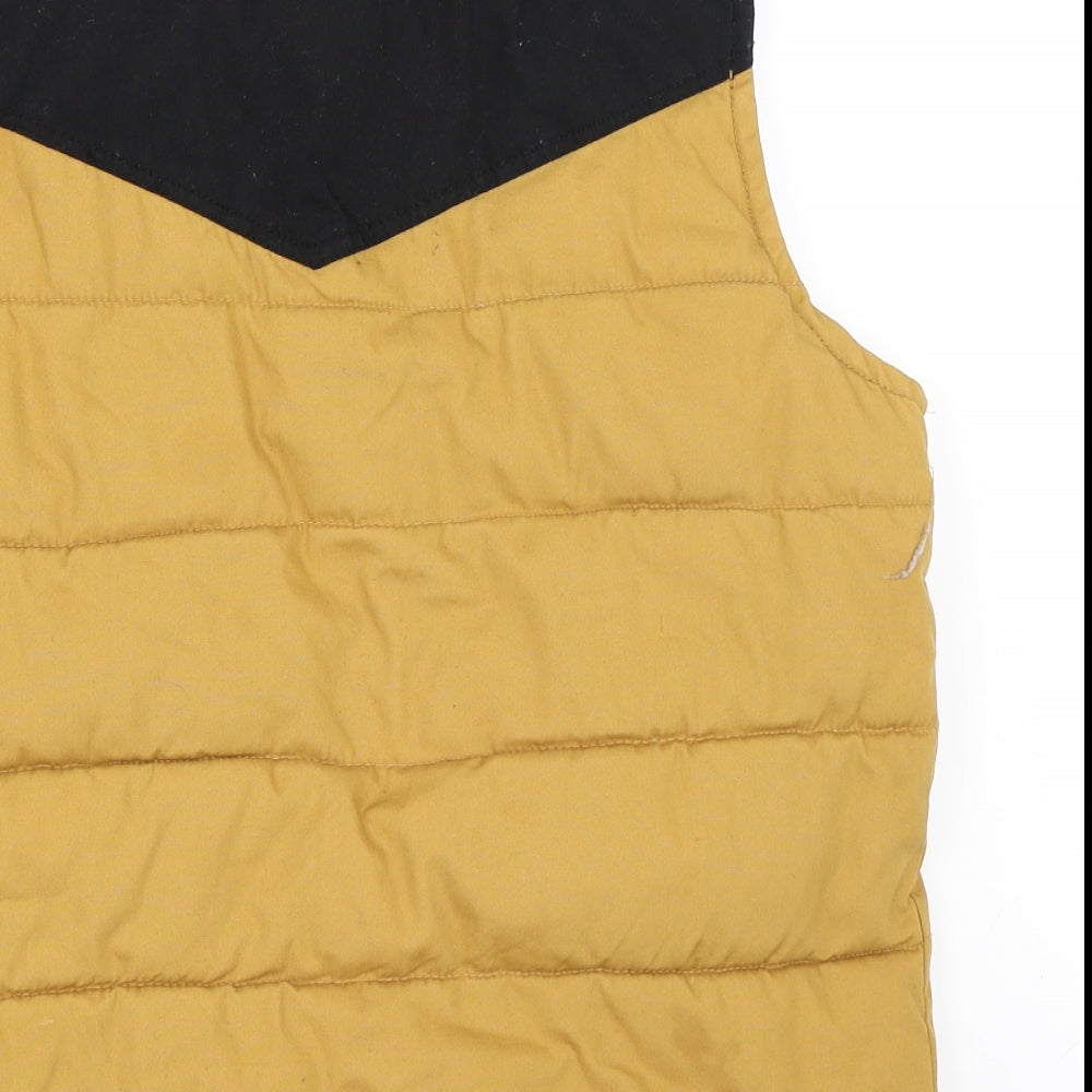 FSBN Mens Yellow Gilet Coat Size S