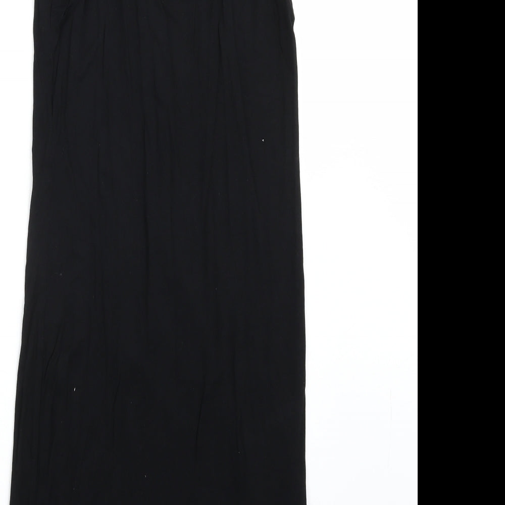 NEXT Womens Black Rayon A-Line Size 10