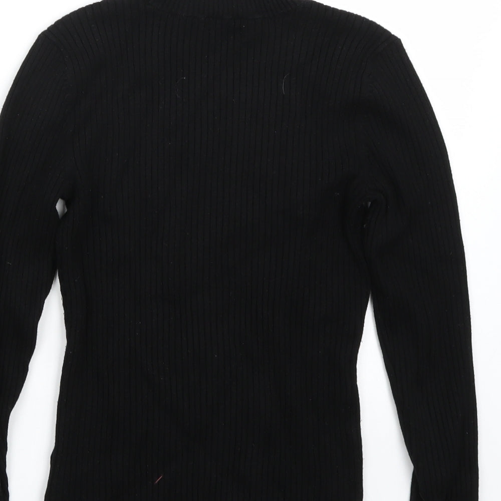H&M Womens Black Basic T-Shirt Size S