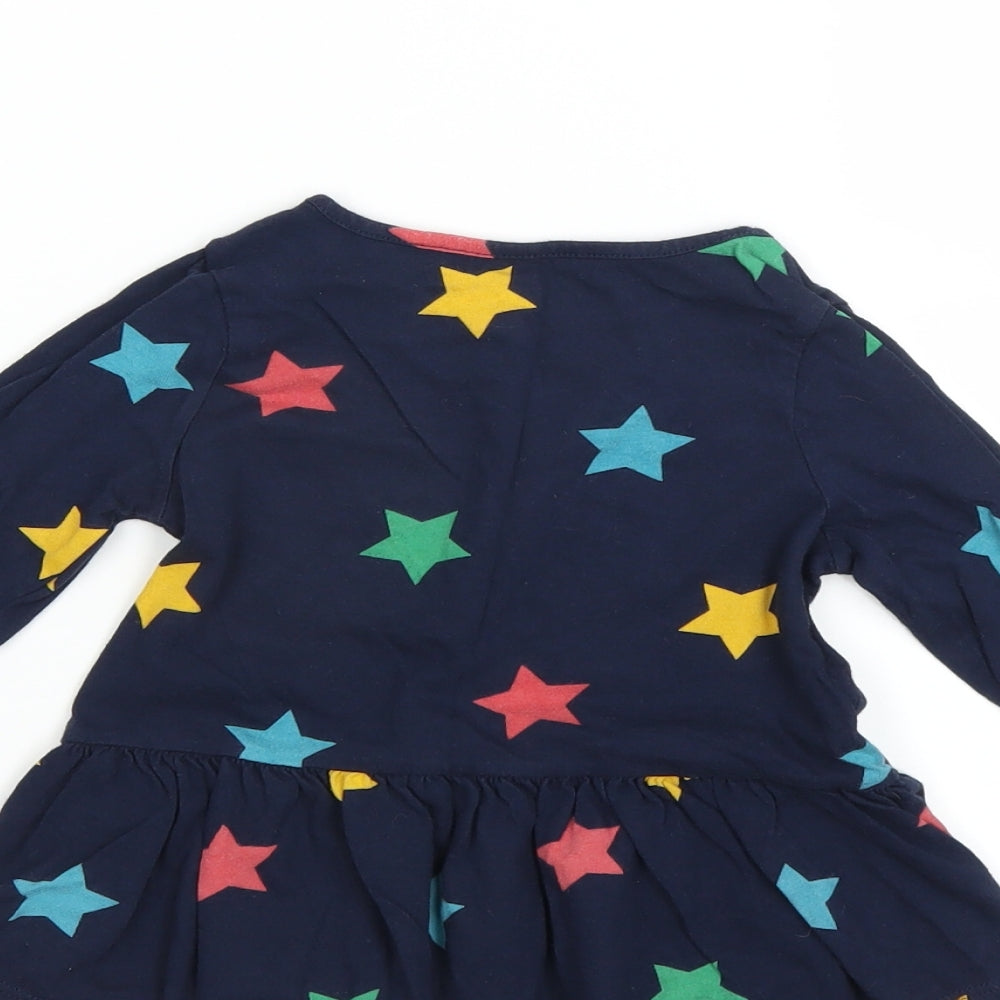 Gap Girls Blue Basic T-Shirt Size 2 Years - star pattern