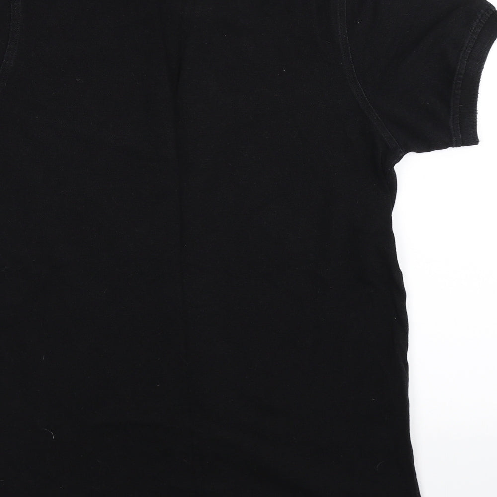 Voi Jeans Mens Black Polo Size M