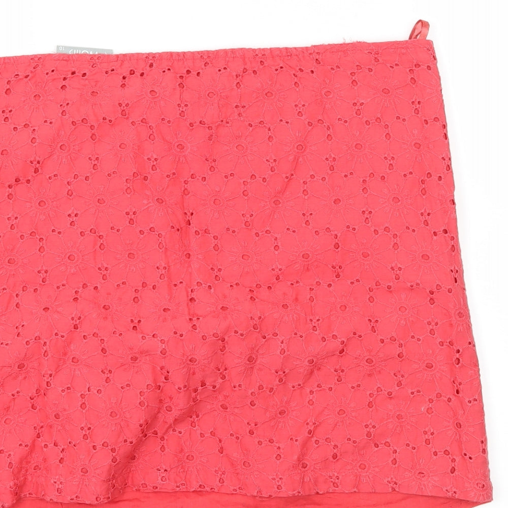 Wallis Womens Pink A-Line Skirt Size 10