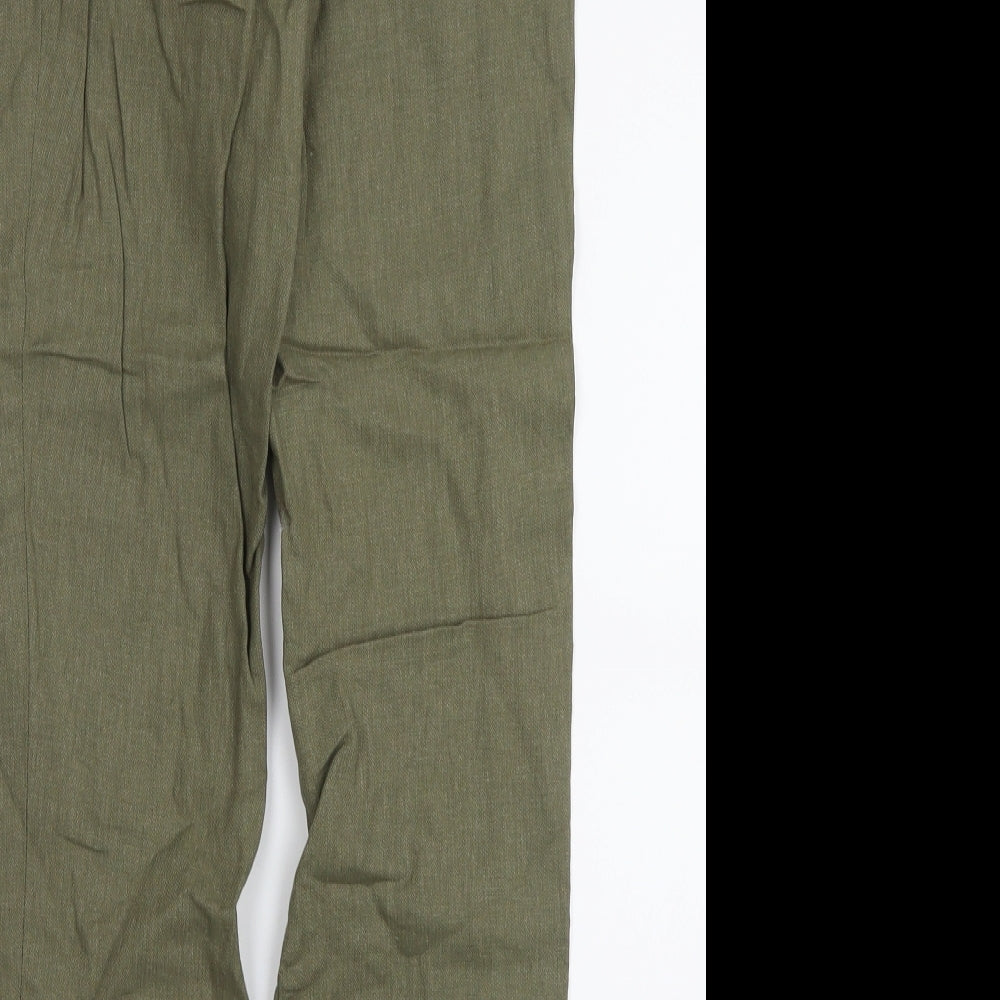 H&M Womens Green Trousers Size 6