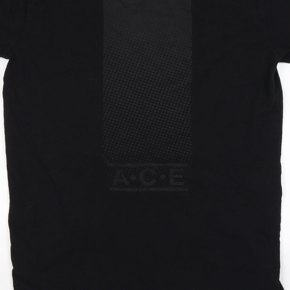 A.C.E Mens Black T-Shirt Size M - All Can Exist
