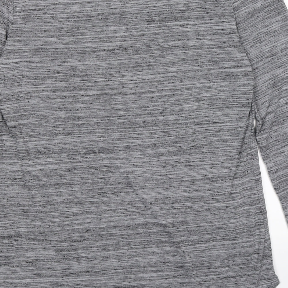 Indigo Womens Grey Basic Blouse Size 12