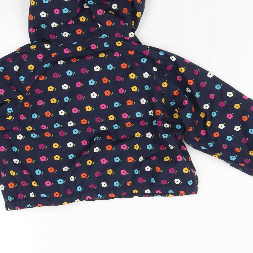Gap Baby Blue Floral Jacket Coat One Size
