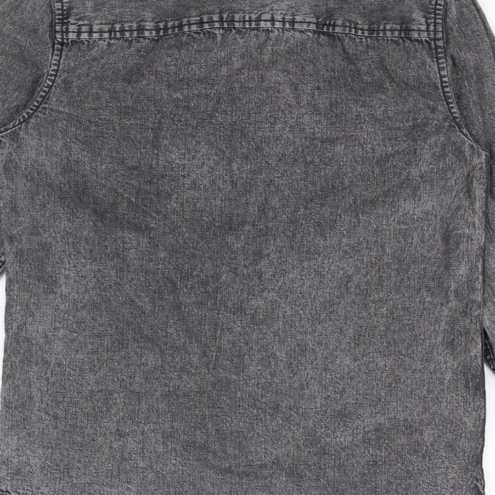 River Island Mens Grey Dress Shirt Size XS