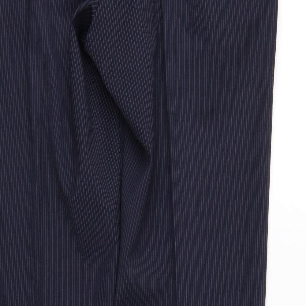 M&S Womens Blue Trousers Size M L32 in