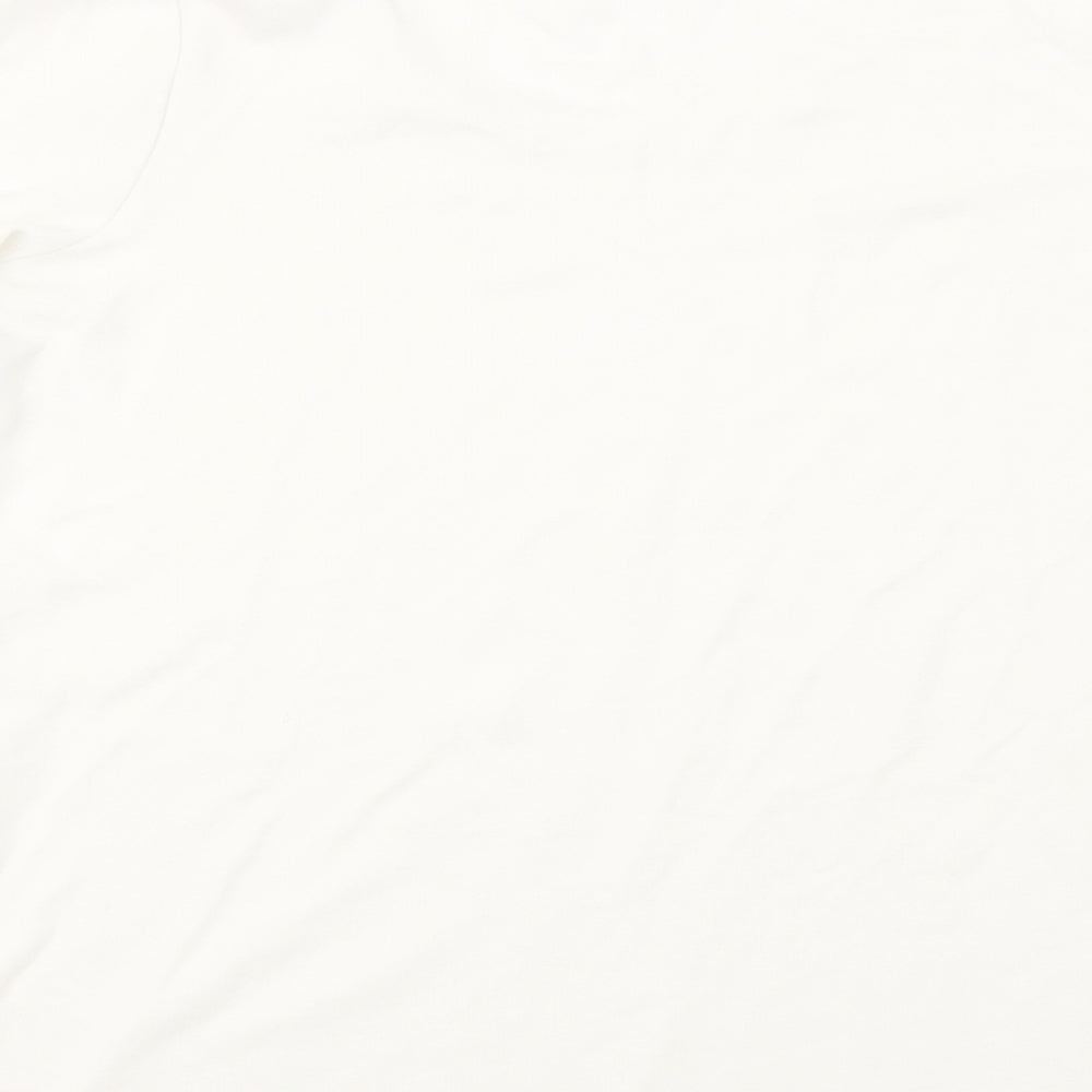 TU Womens White Basic T-Shirt Size 12
