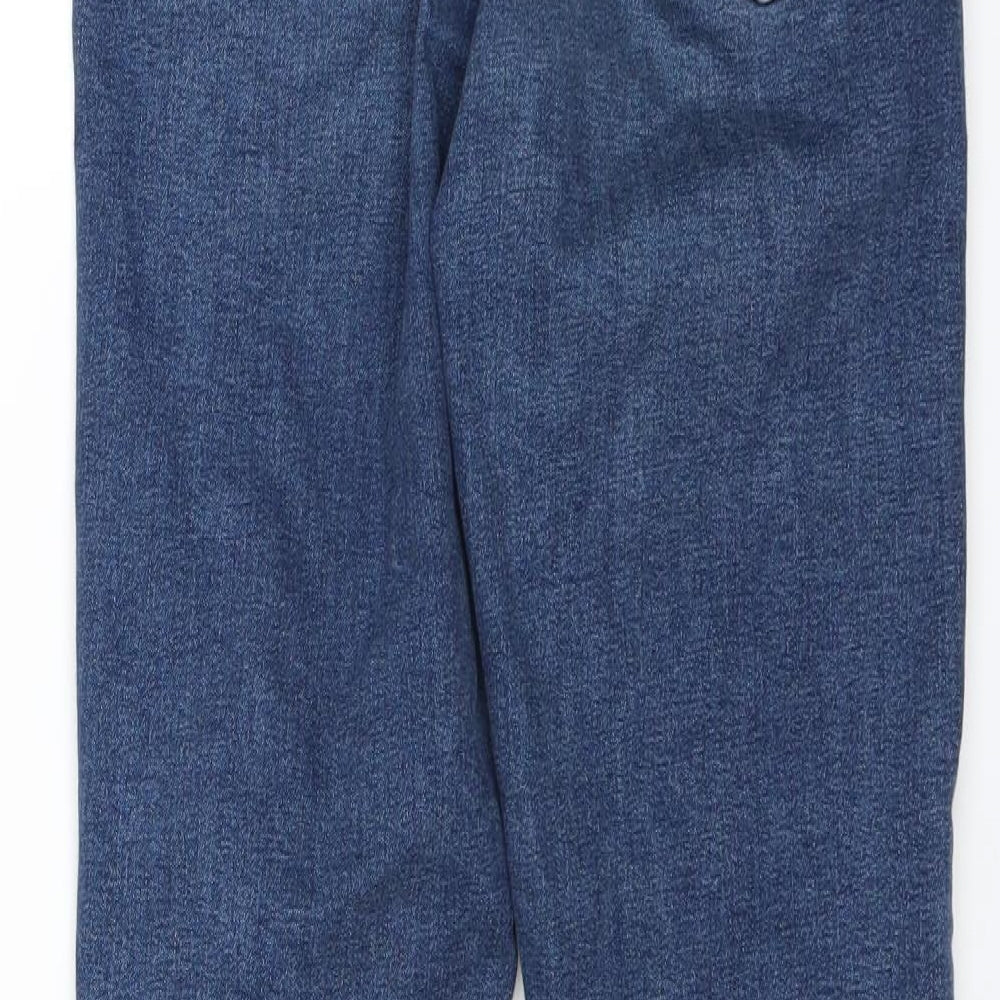 Topshop Womens Blue Denim Skinny Jeans Size 26 in L32 in - DISTRESSED