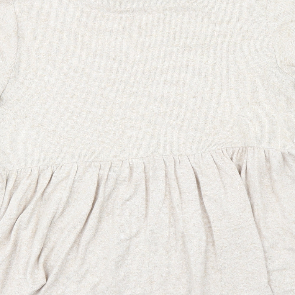 Marks and Spencer Womens Beige Pullover Jumper Size 8