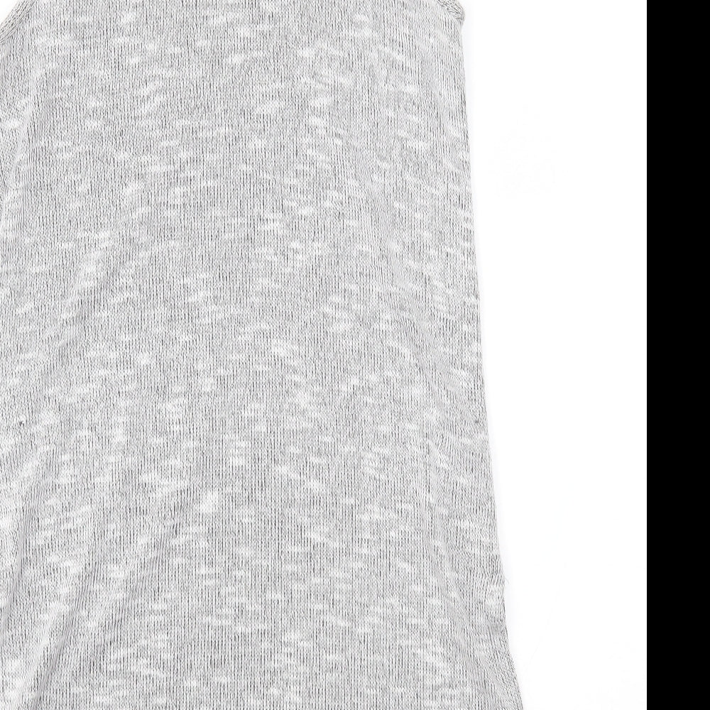 Miss Selfridge Womens Grey Basic Tank Size 8