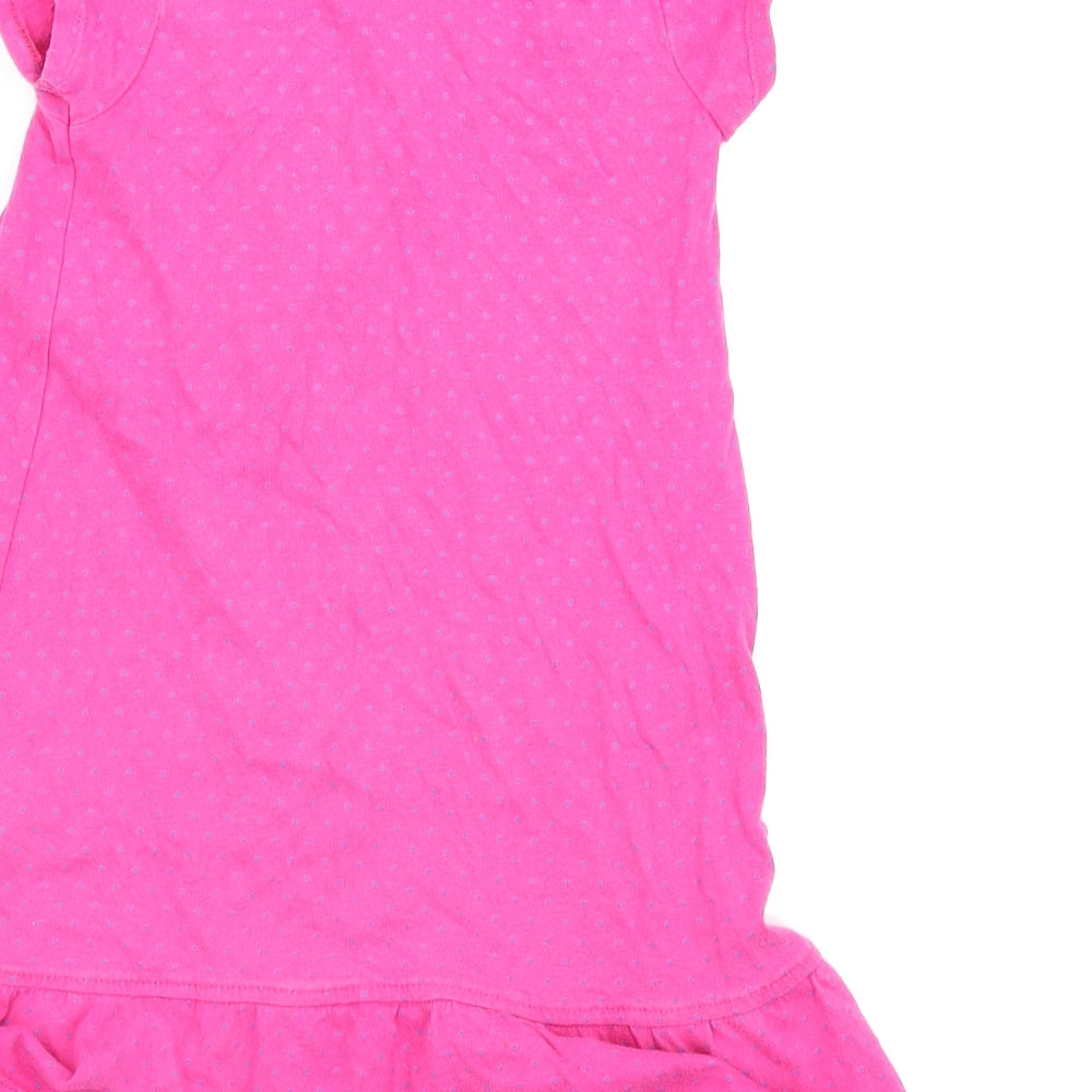 TU Girls Pink Polka Dot Fit & Flare Size 3-4 Years