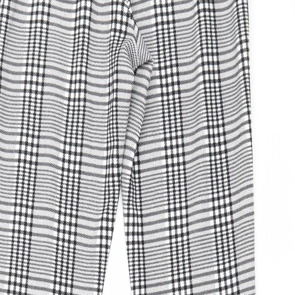 Shien Womens Grey Check Dress Pants Trousers Size XS L29 in