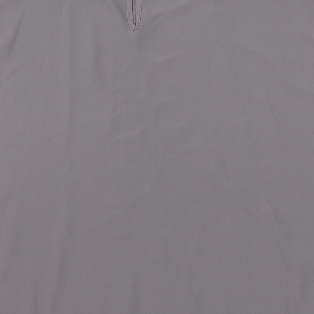 New Look Womens Grey Basic Blouse Size 16