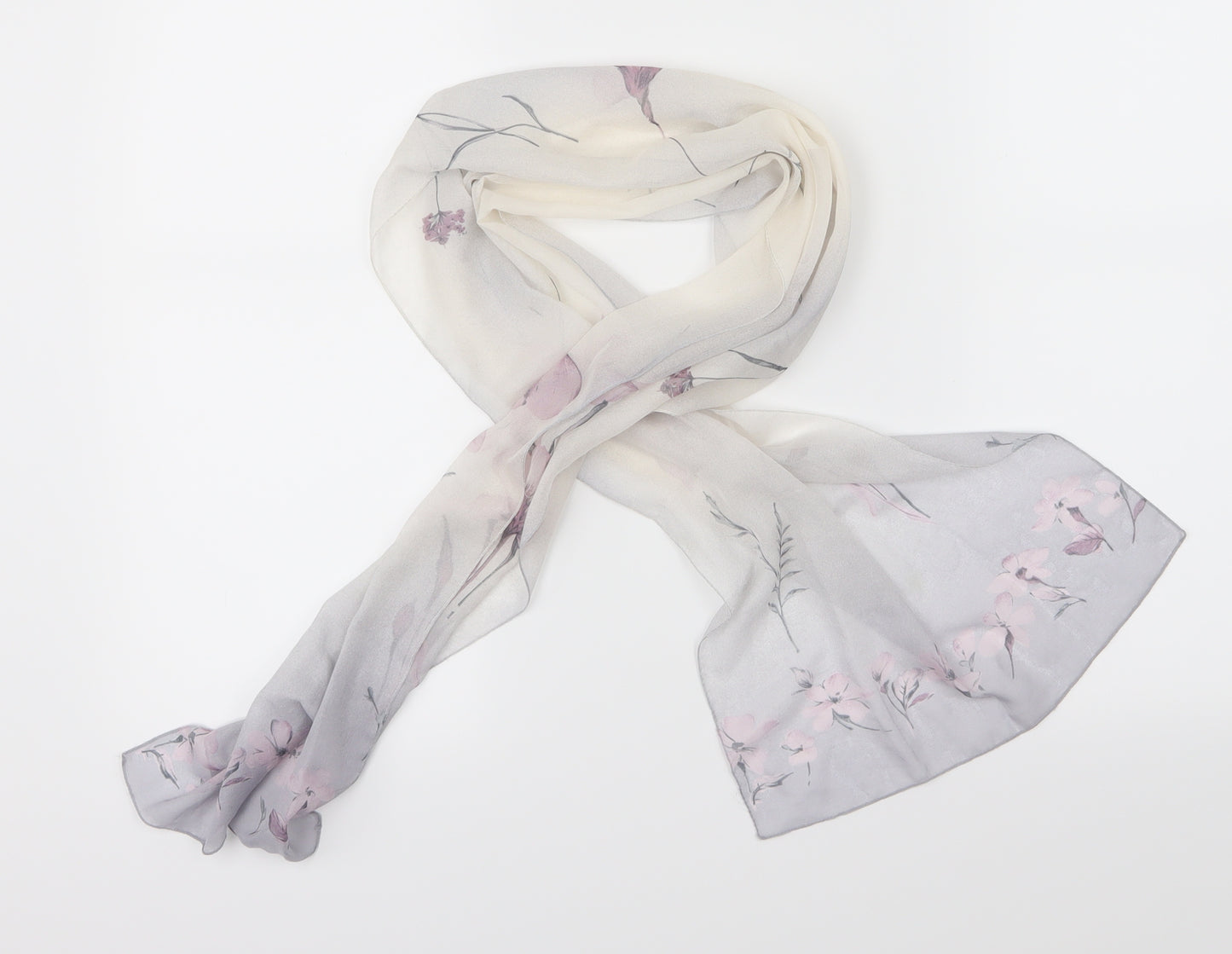 Preworn Womens Purple Shawl/Wrap - Flowers