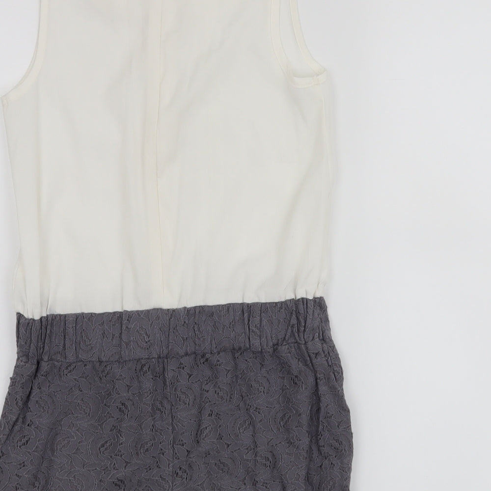 Matalan Girls Grey Romper One-Piece Size 9 Years