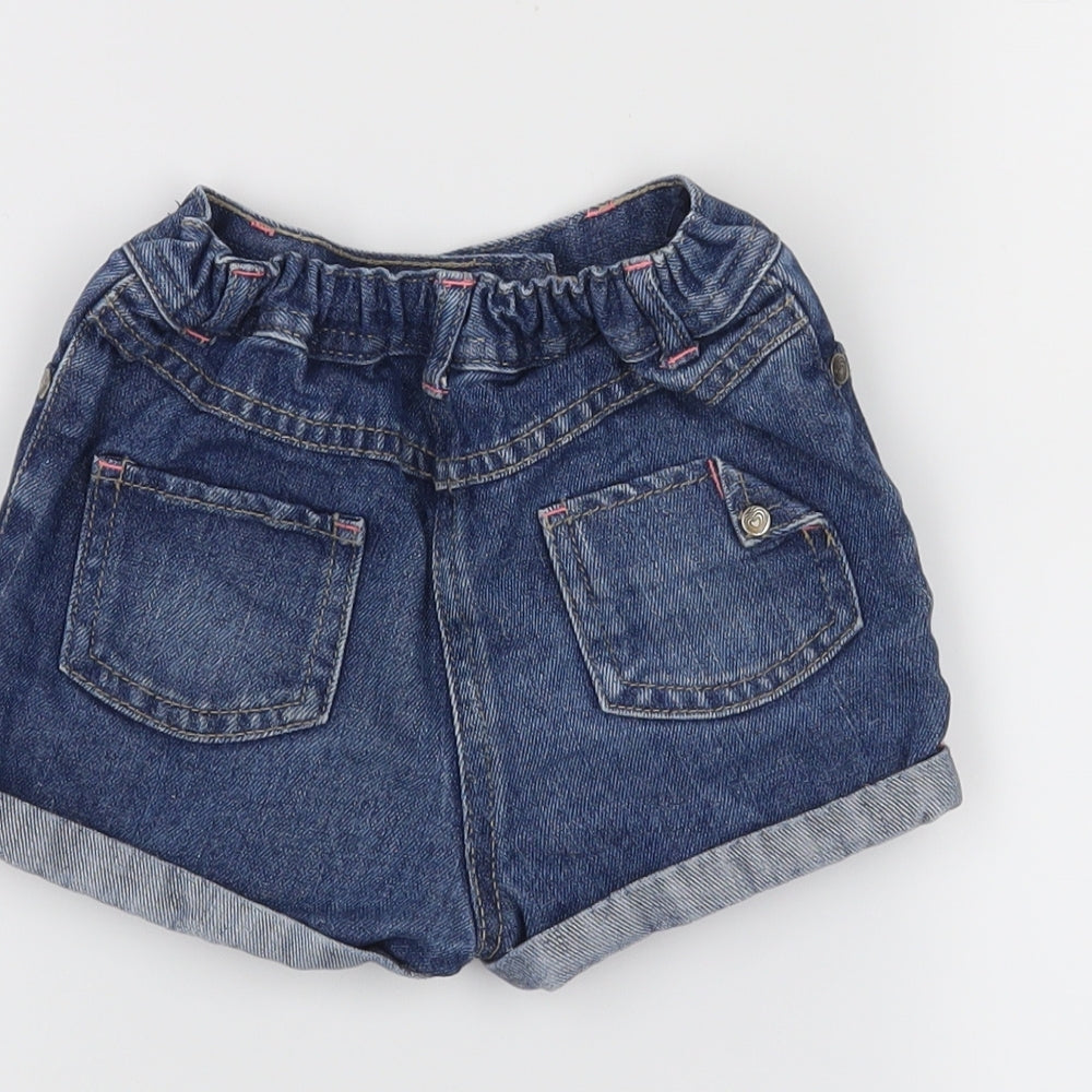 George Girls Blue Cut-Off Shorts Size 2-3 Years
