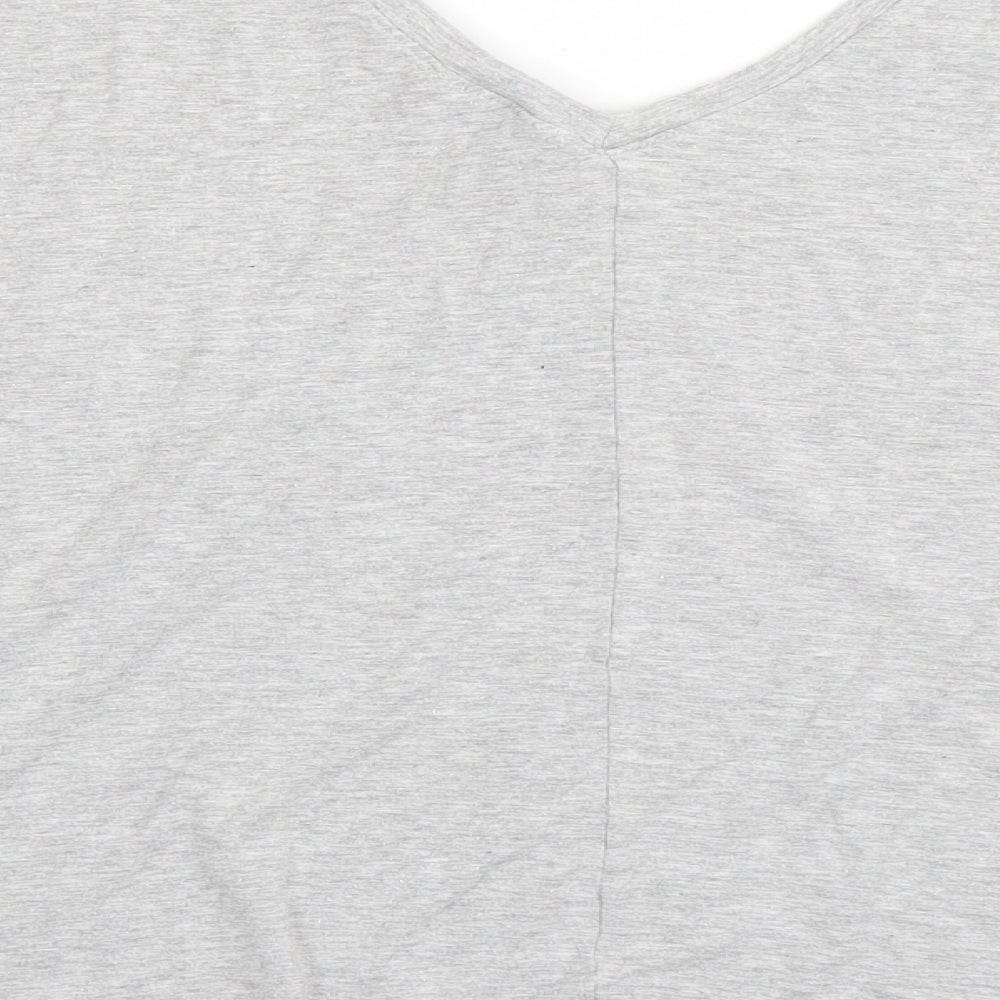 Label Be Womens Grey Basic T-Shirt Size 20