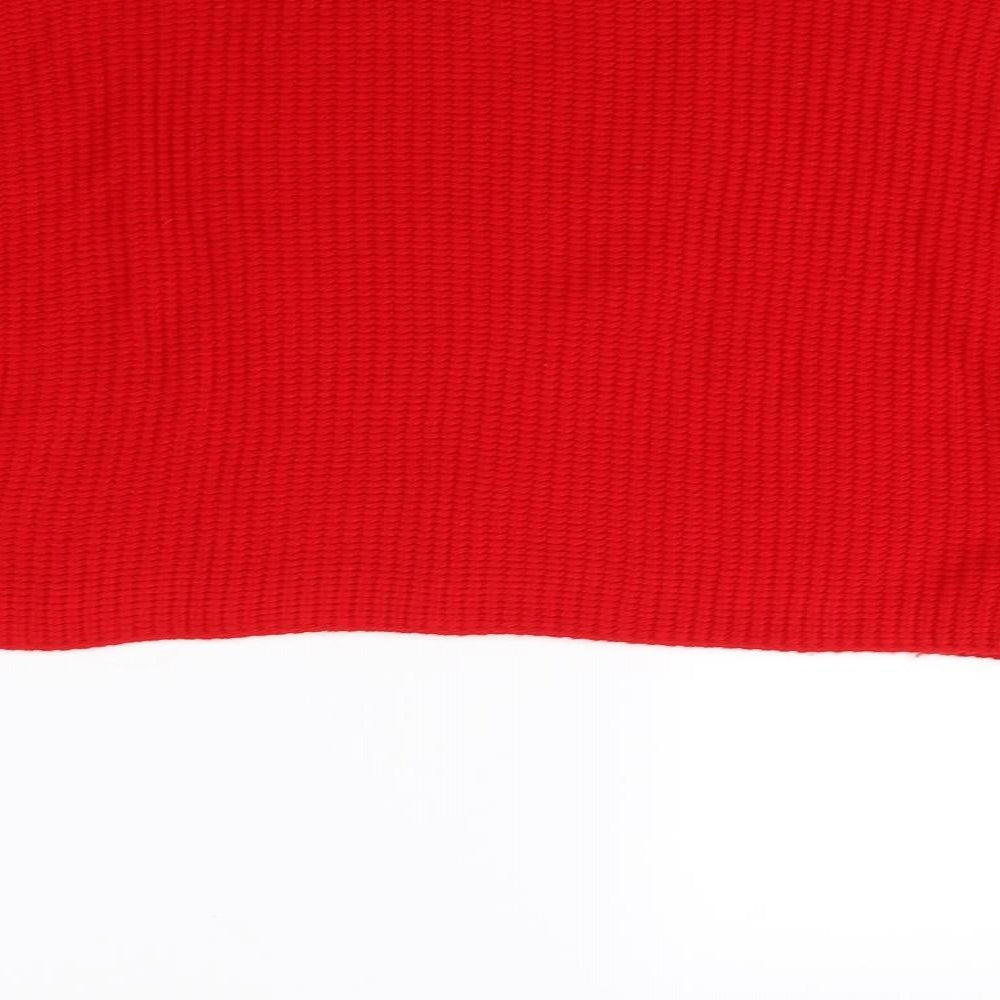 In the Style Womens Red Pullover Jumper Size 10