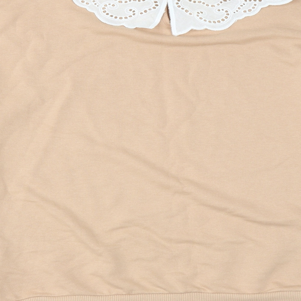 George Womens Beige Pullover Sweatshirt Size M