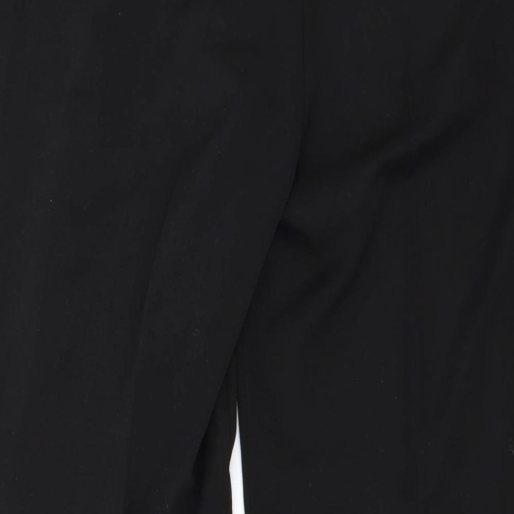 Preworn Womens Black Trousers Size 38 in L30 in