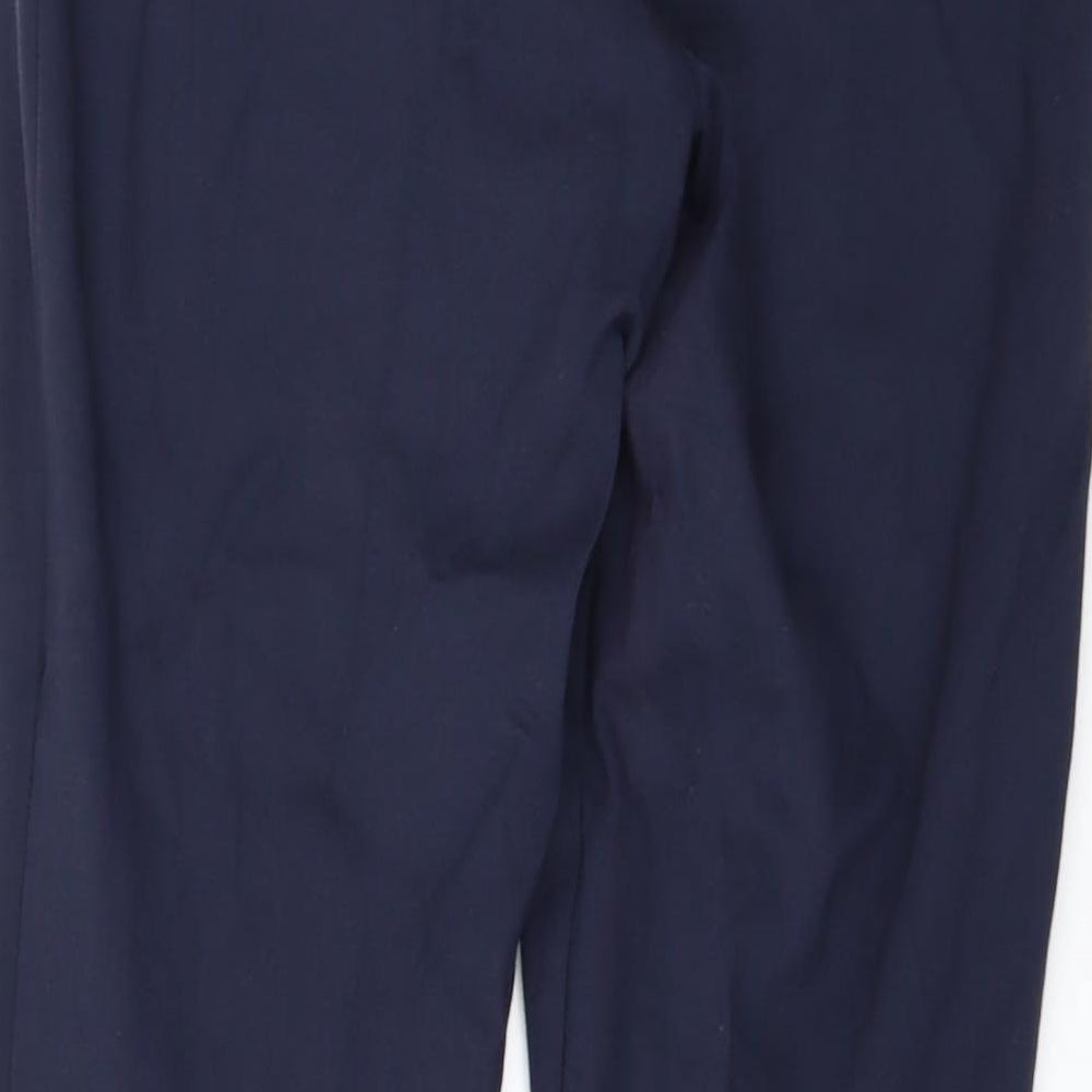 Marks and Spencer Womens Blue Trousers Size 12 L28 in