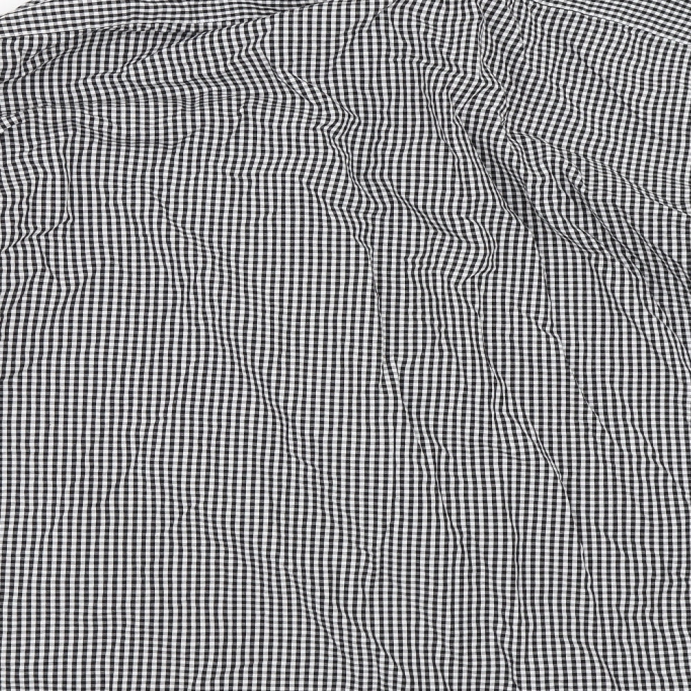 F&F Mens Black Dress Shirt Size 19