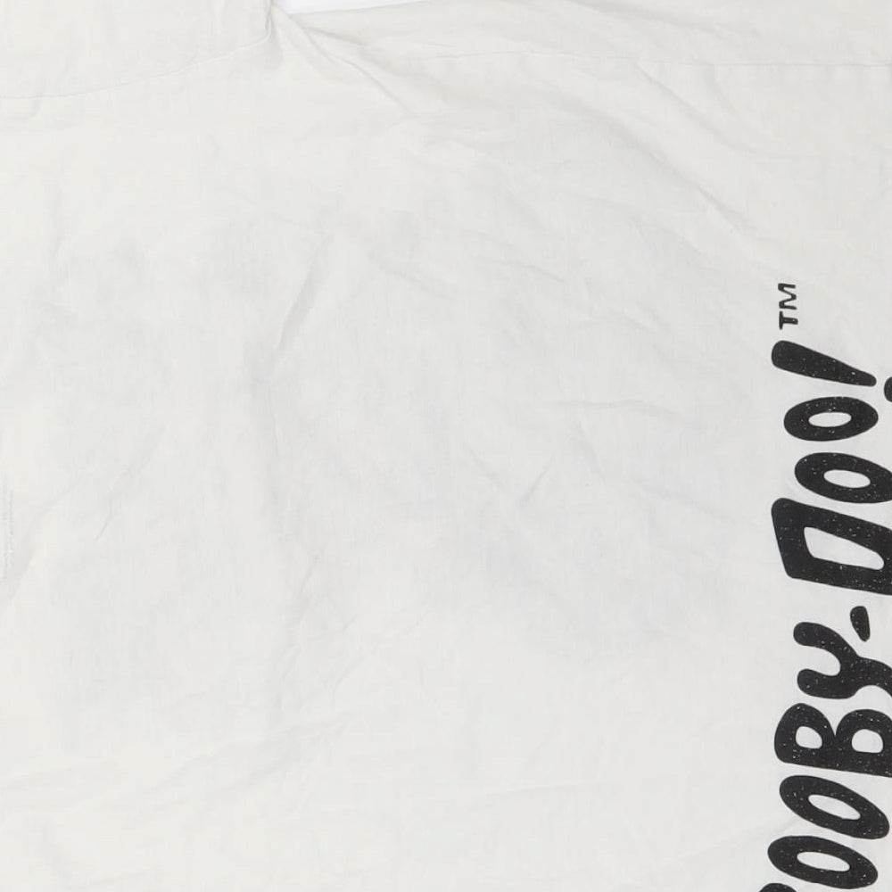 Zara Boys White Basic T-Shirt Size 10 Years - Scooby Doo