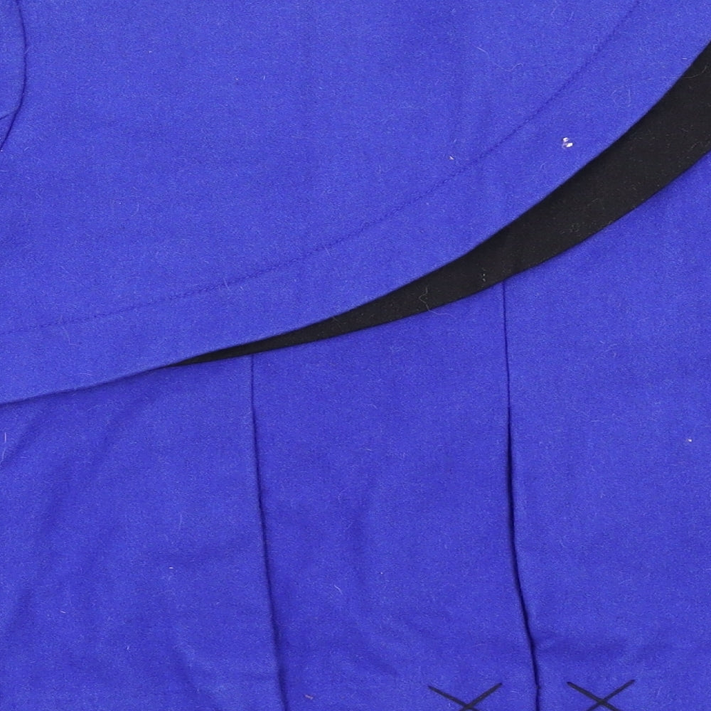Lux Womens Blue Overcoat Blazer Size XS