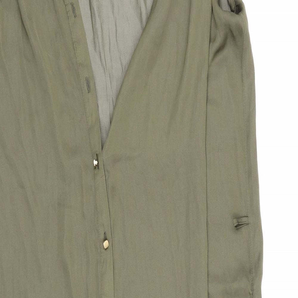Red Herring Womens Green Basic Blouse Size 12