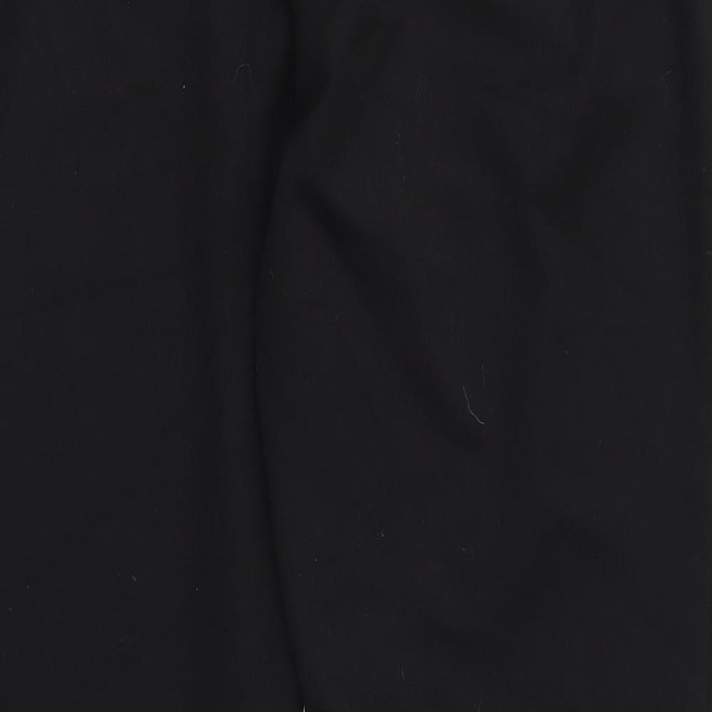 Preworn Womens Black Trousers Size 14 L26 in