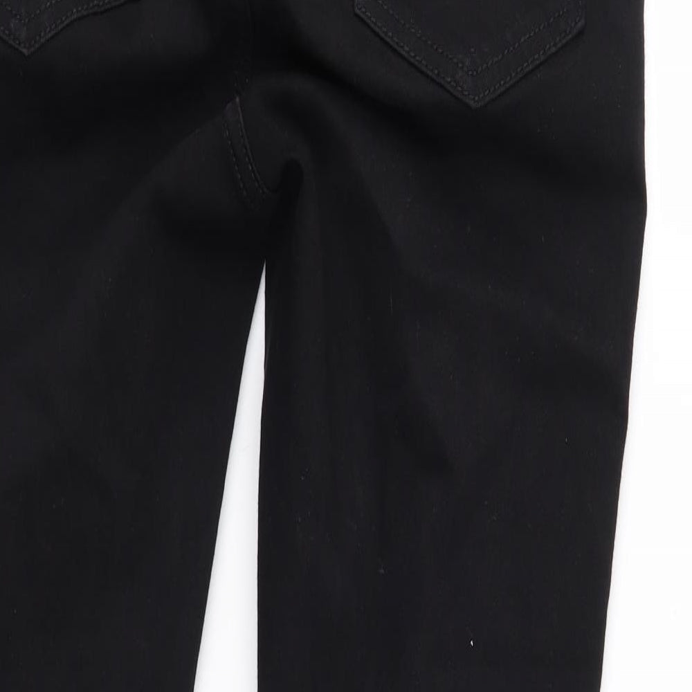 Topshop Womens Black Denim Straight Jeans Size 26 in L30 in