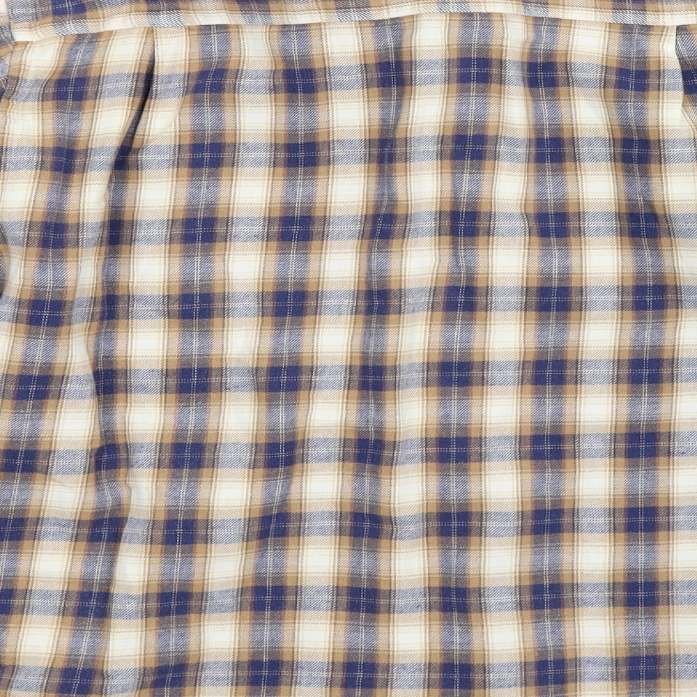 Dunnes Stores Mens Multicoloured Check Button-Up Size L