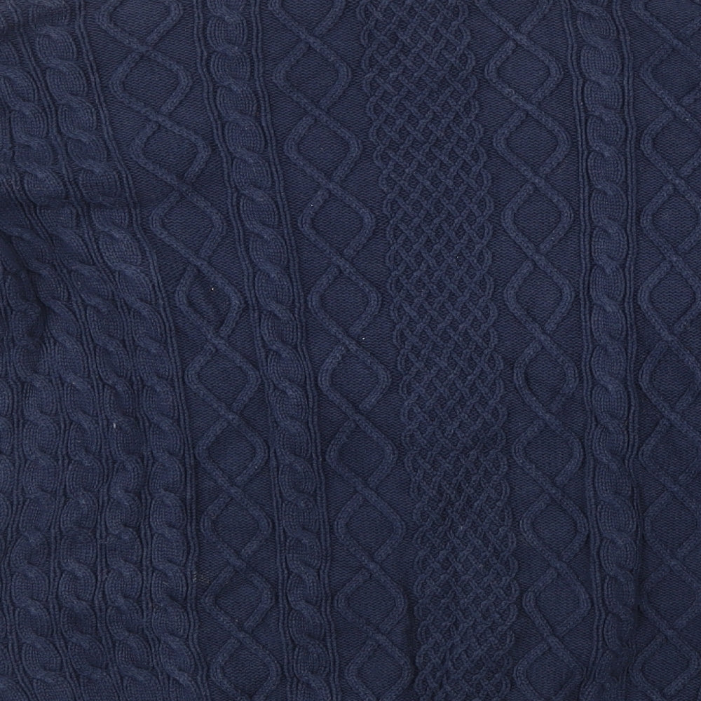 Nigel Hall Mens Blue Argyle/Diamond Pullover Jumper Size M